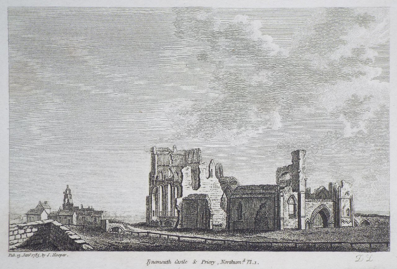 Print - Tynemouth Castle & Priory, Northumd. Pl.1.